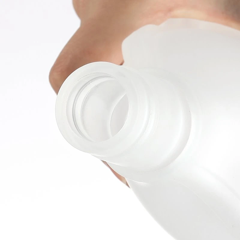 Frosted Glass Wine Bottles