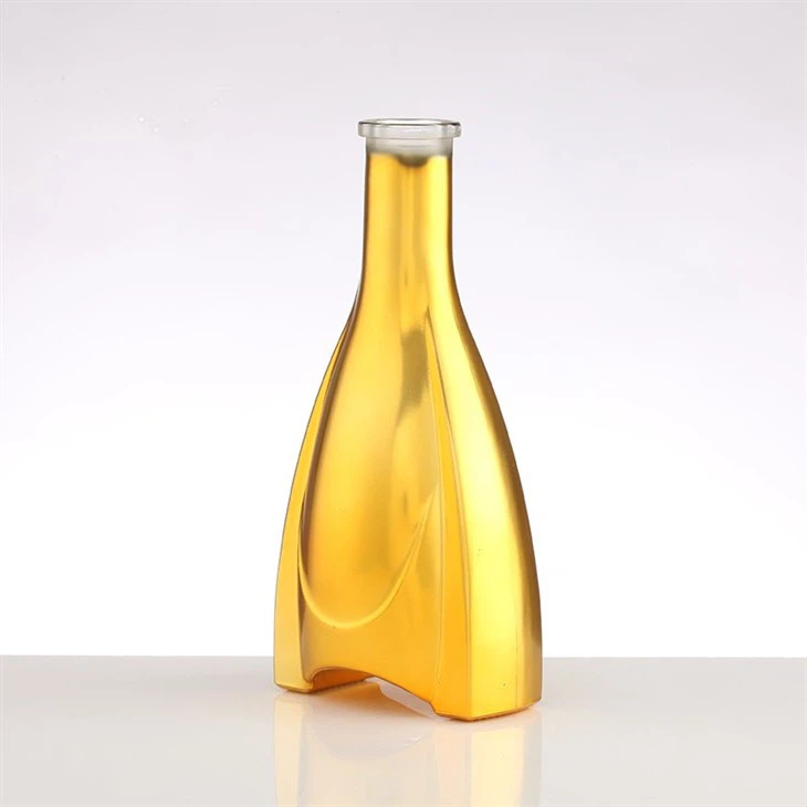 Gold-plated Small Wine Bottle