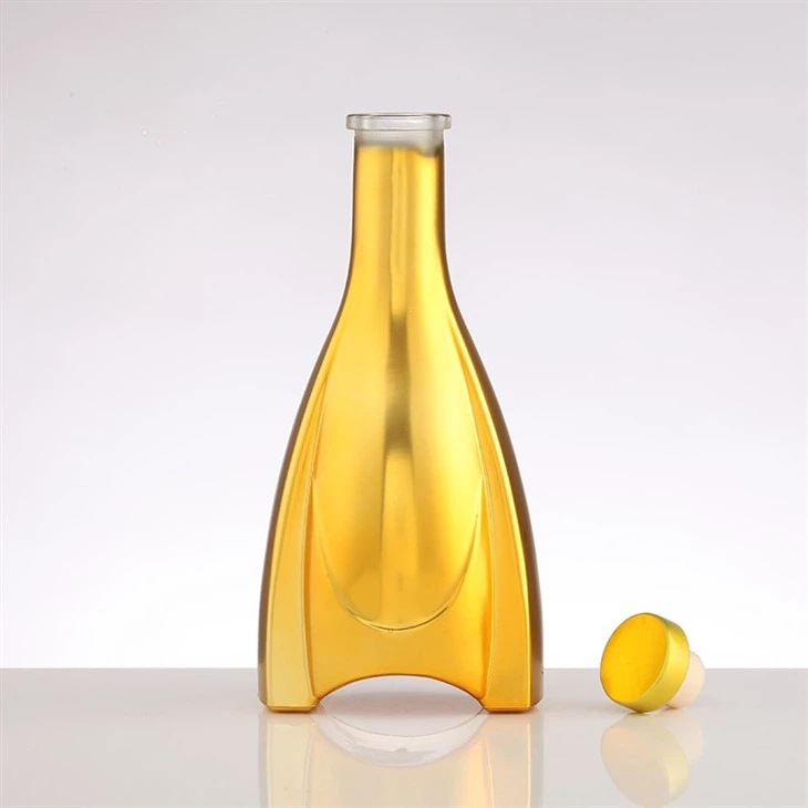 Gold-plated Small Wine Bottle
