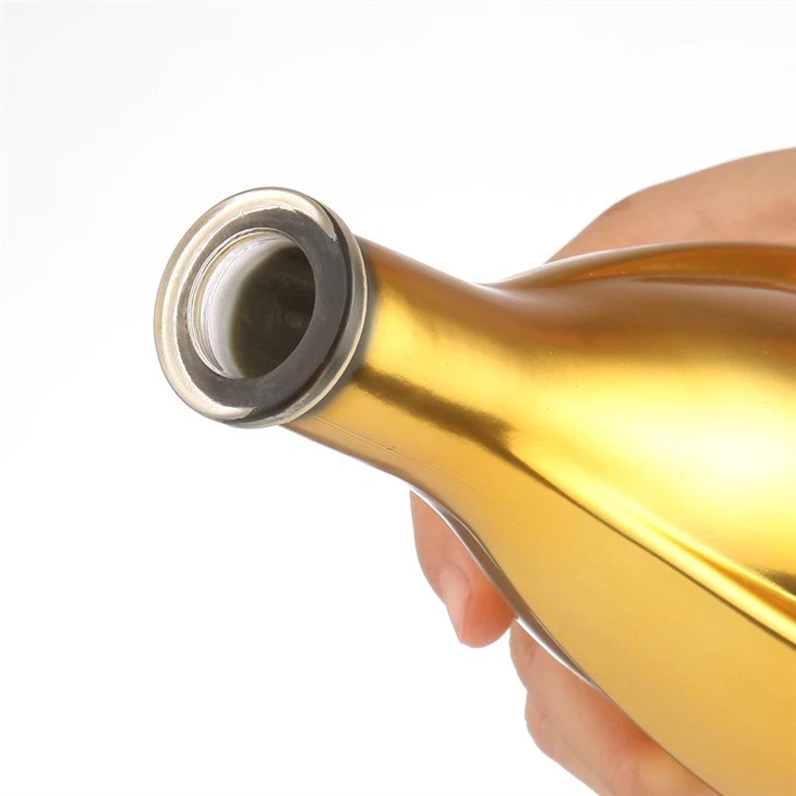 Gold-plated Small Wine Bottle